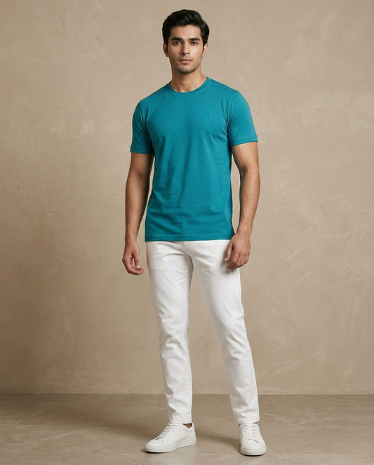 The Courtyard Tee Sky Blue