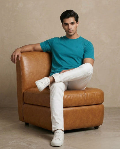 The Courtyard Tee Sky Blue
