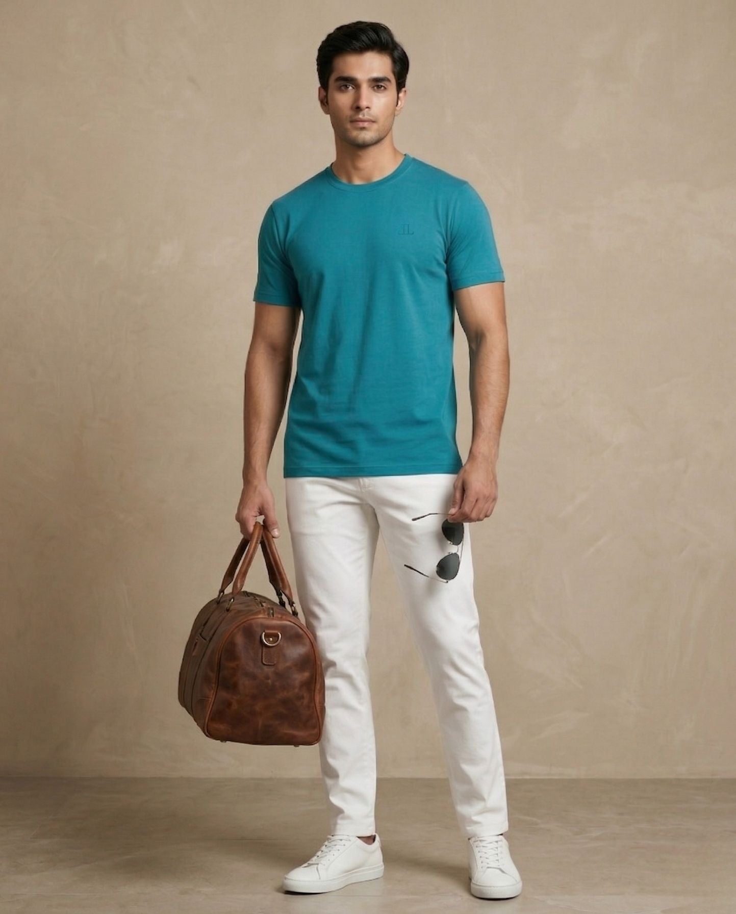 The Courtyard Tee Sky Blue
