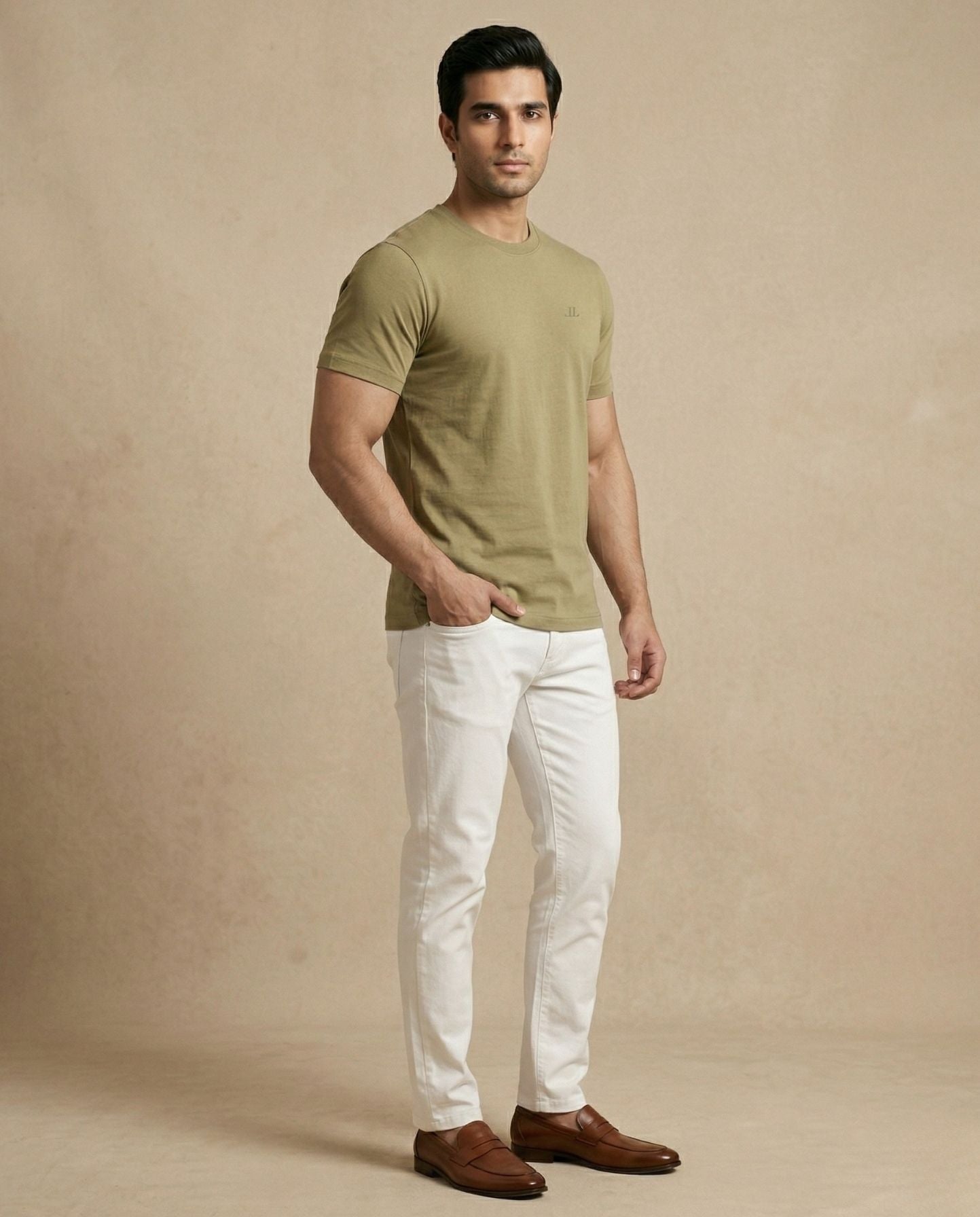 The Courtyard Tee Sage Green