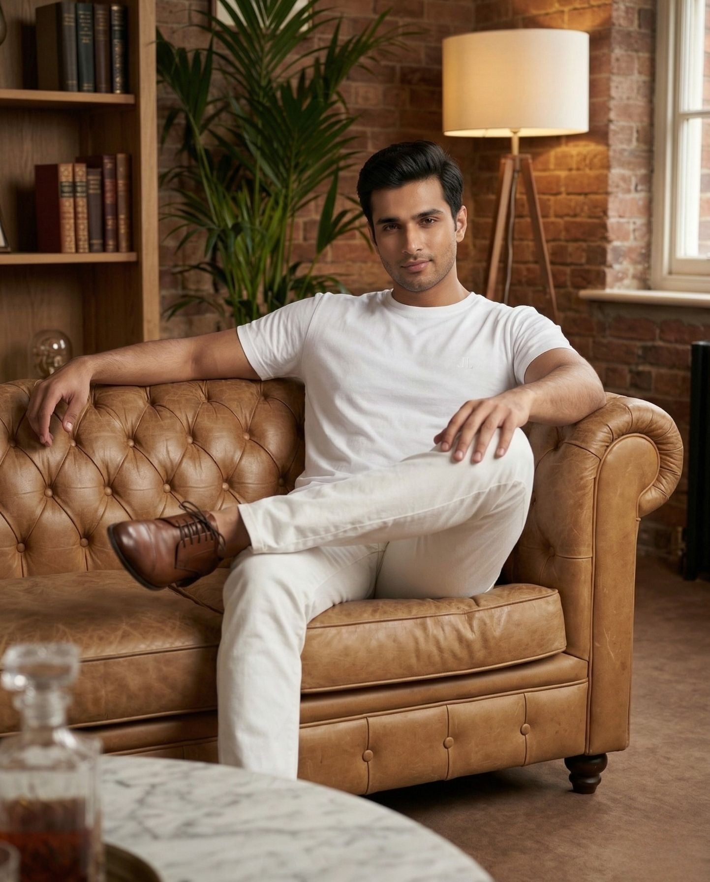 The Courtyard Tee White
