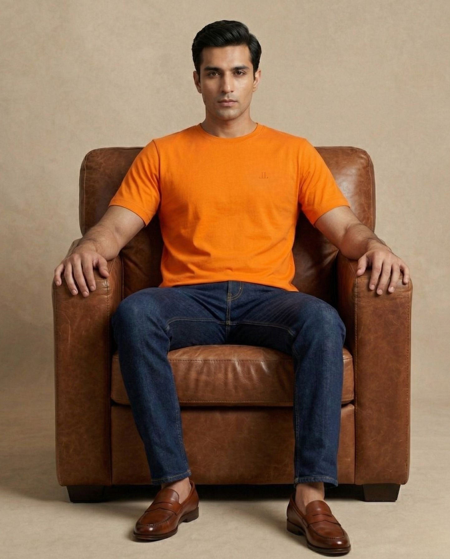 The Courtyard Tee Orange