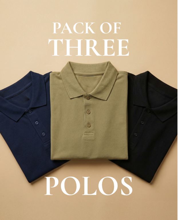 Pack of 3 Polos